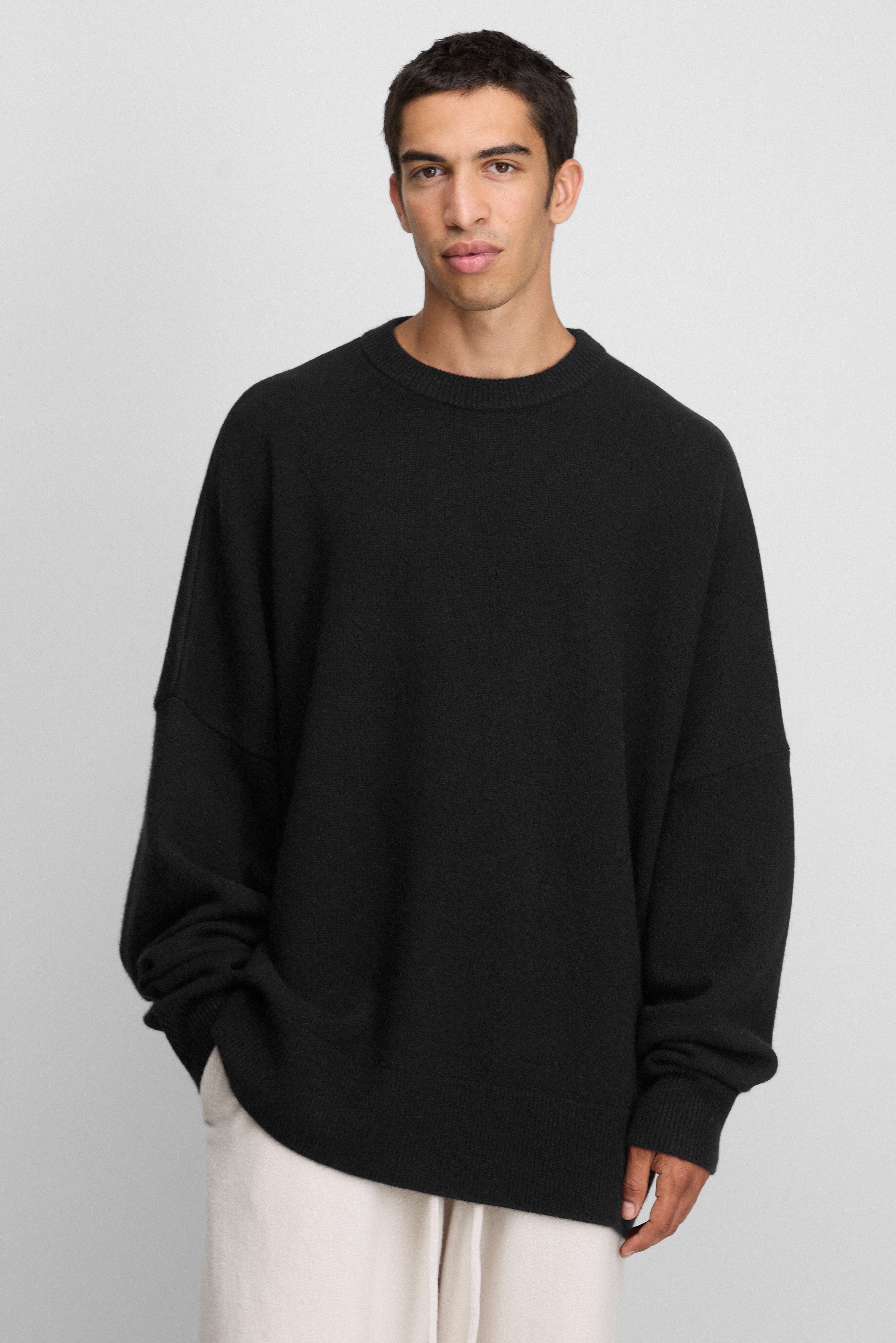 トップス WIDE DAD SUPER WIDE CASHMERE CREW NECK WIDE DAD SUPER WIDE CASHMERE CREW NECK