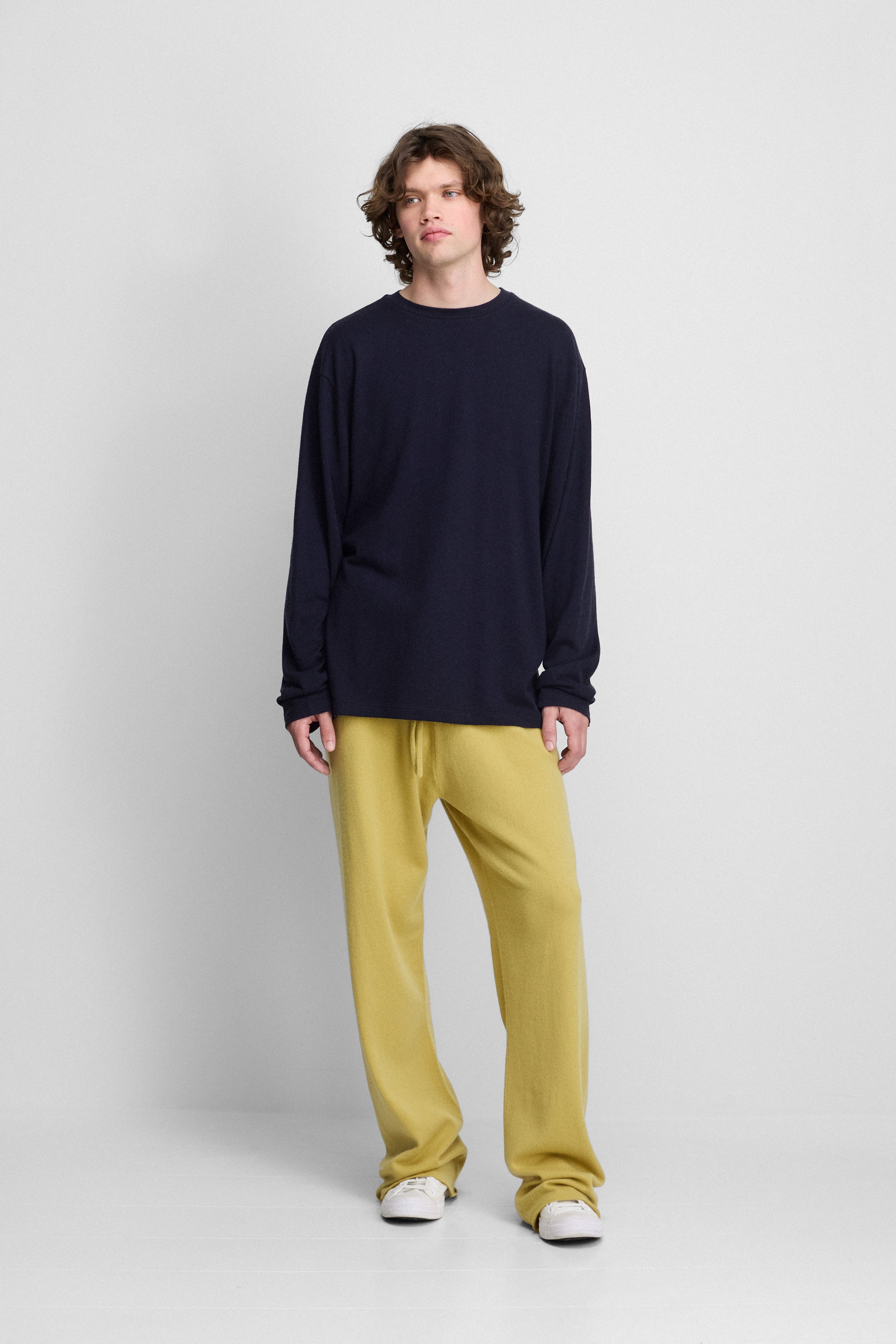 extreme cashmere cotton long-sleeved top – 452 rock – extreme