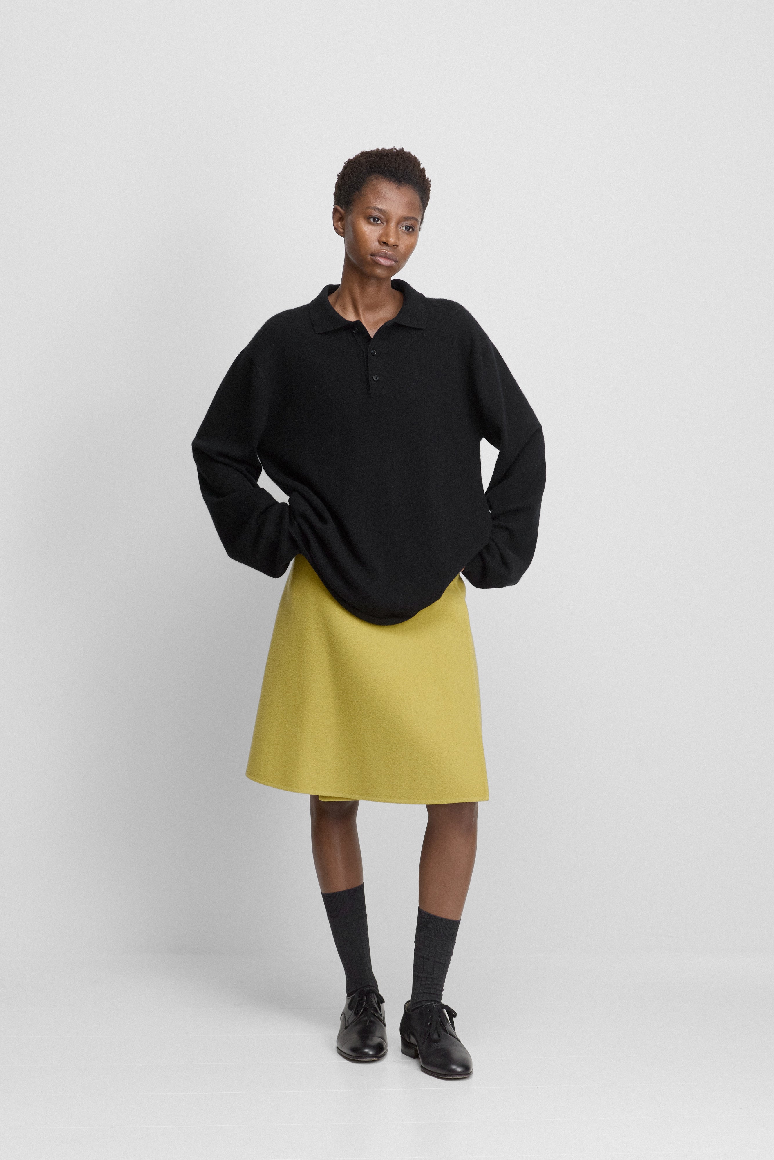 extreme cashmere double-face mini skirt 465 line – extreme cashmere x
