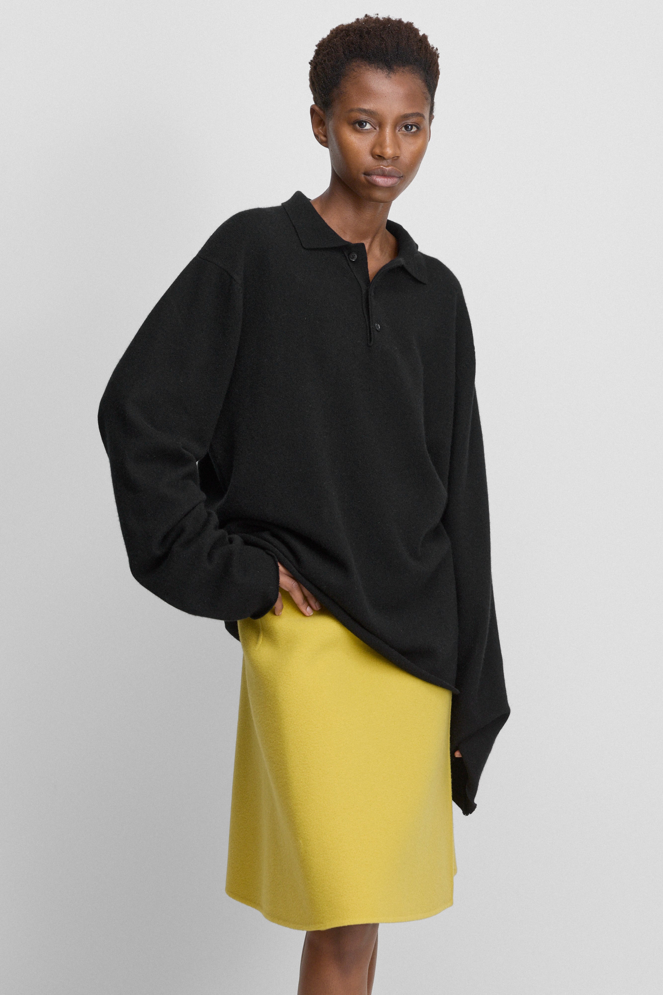 extreme cashmere polo-neck sweater – 199 alligator – extreme