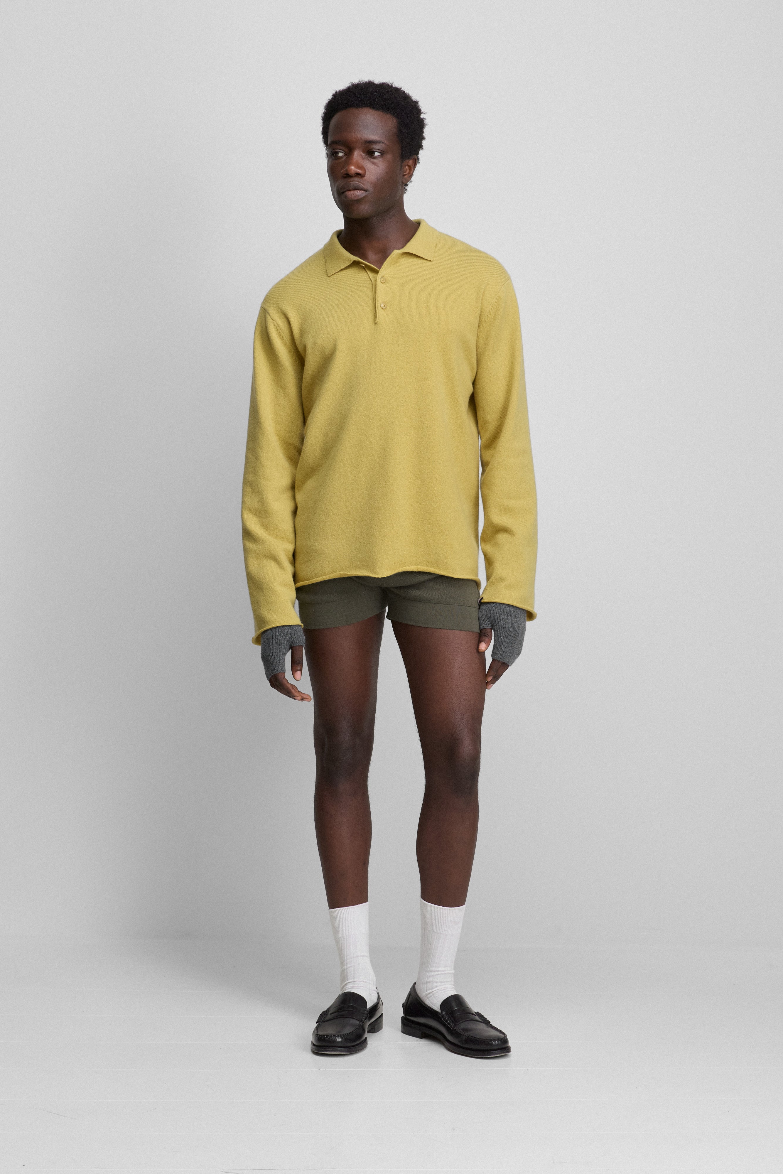 extreme cashmere polo-neck sweater – 199 alligator – extreme