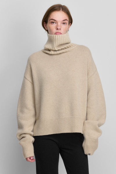 extreme cashmere turtleneck sweater n434 crop xtra – extreme