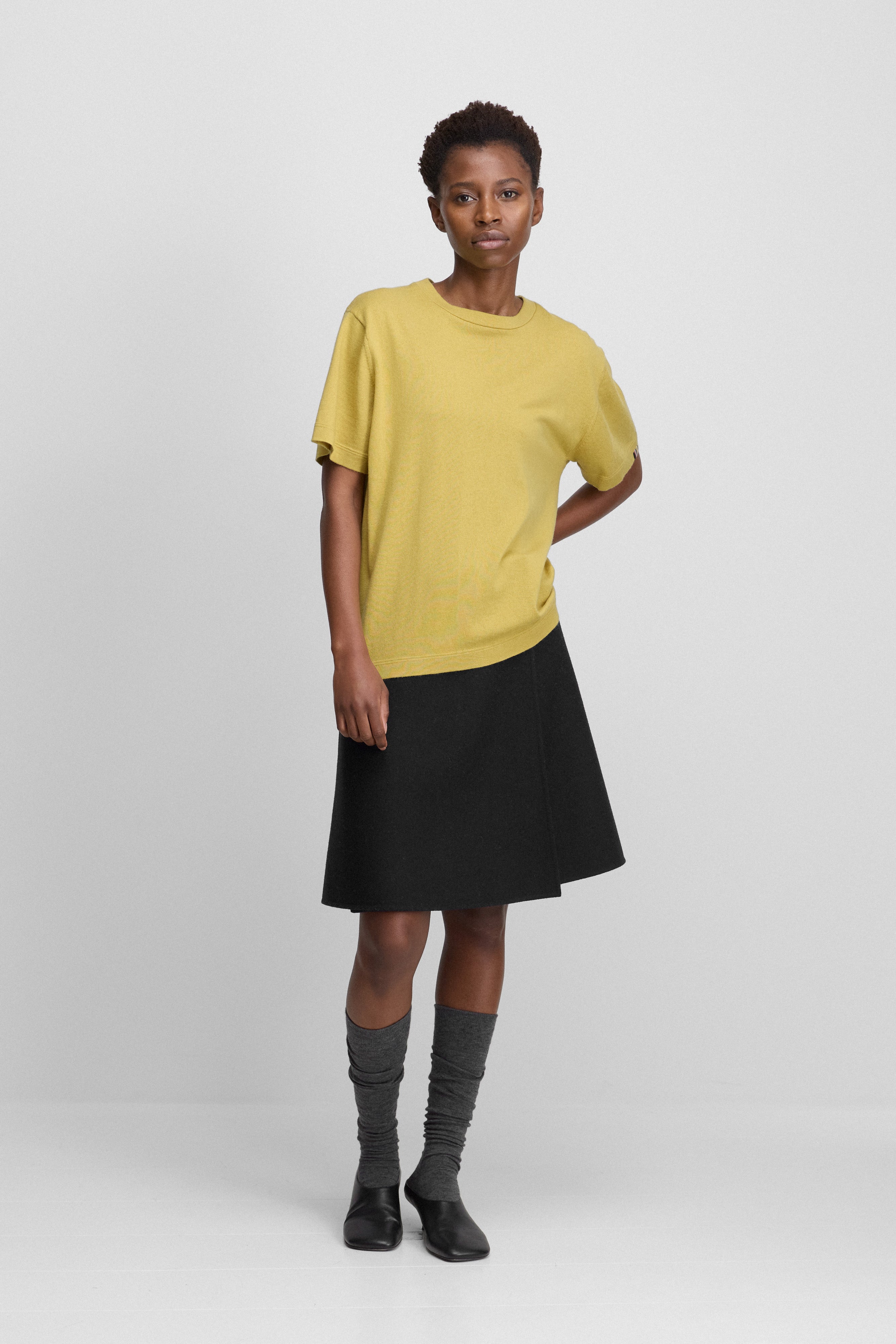 extreme cashmere double-face mini skirt 465 line – extreme cashmere x