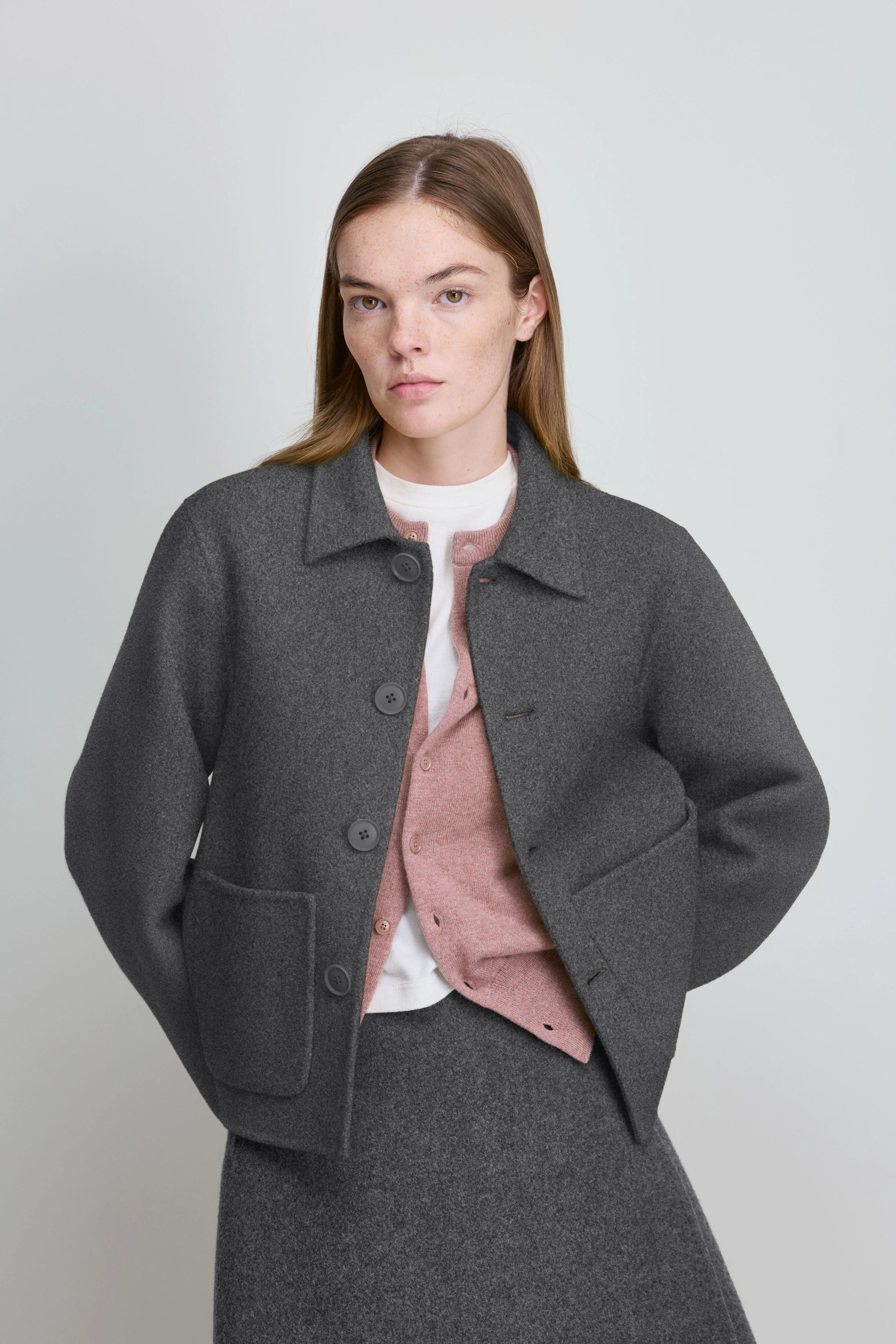 extreme cashmere double-face jacket petite n463 mover – extreme
