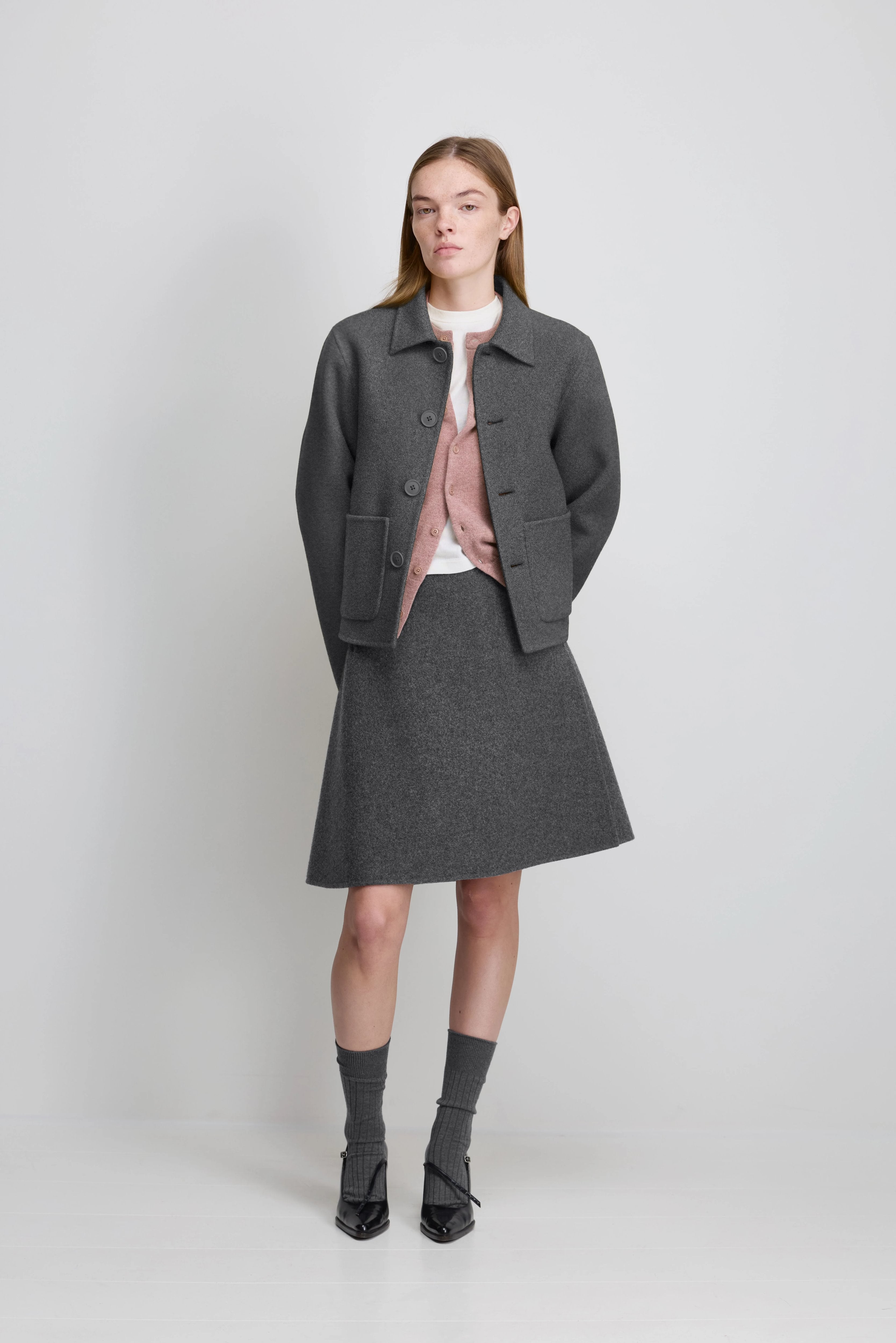 extreme cashmere double-face mini skirt 465 line – extreme cashmere x