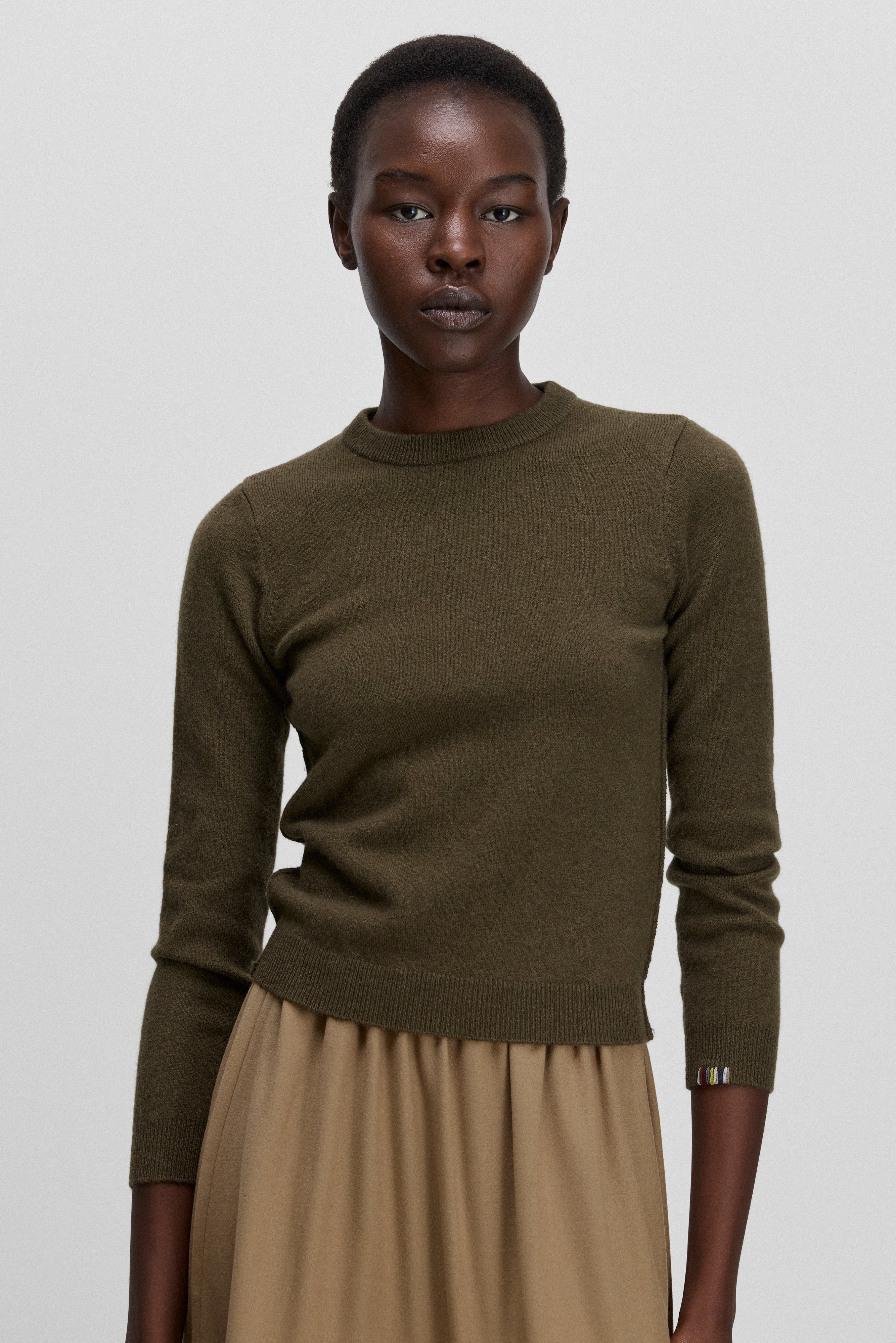 フィフィアンドロメオ　カシミアドットニット　XS extreme cashmere petite crew sweater cropped – 98 kid – extreme