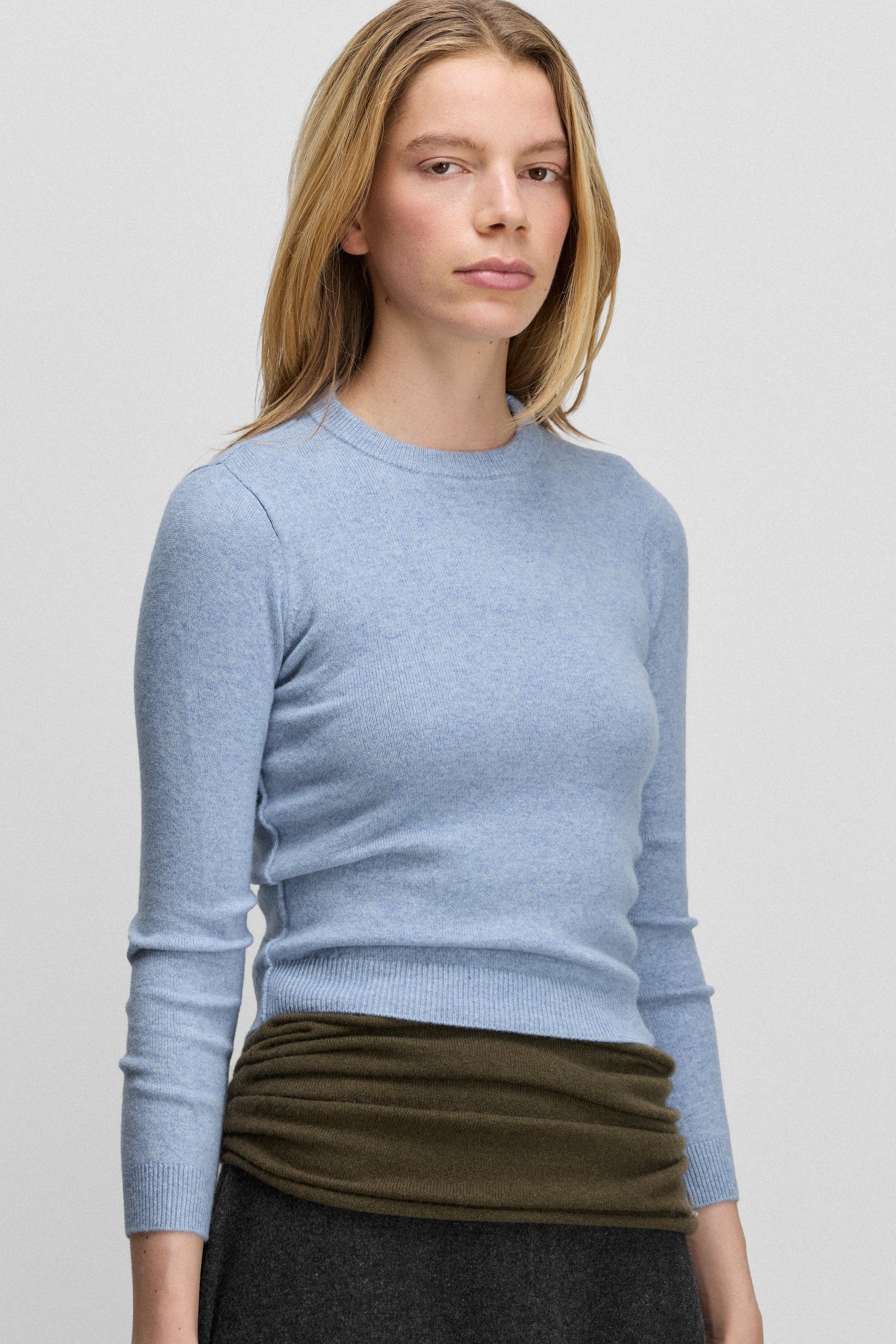 extreme cashmere petite crew sweater cropped – 98 kid – extreme