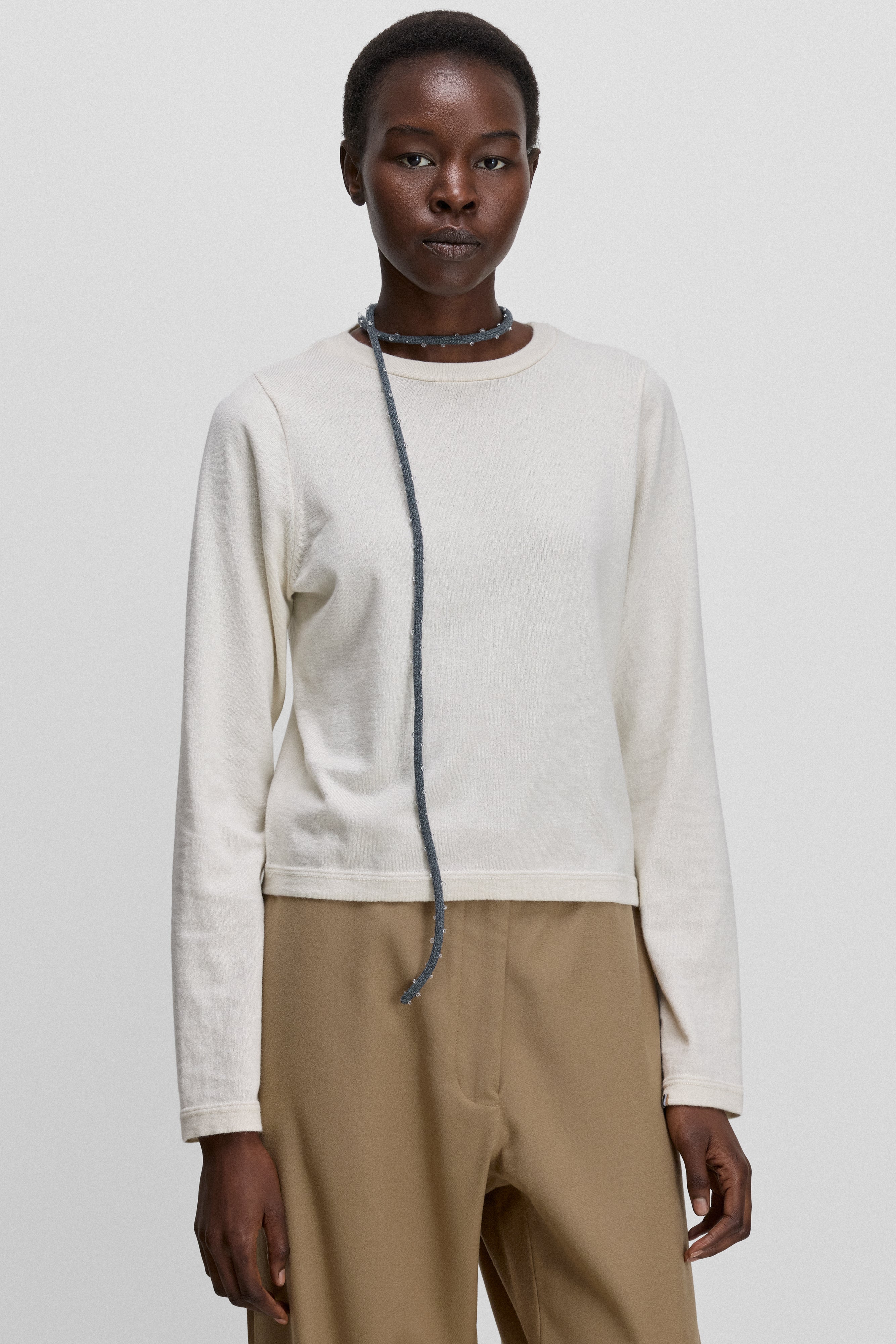 extreme cashmere cotton long-sleeved top – 451 lisa – extreme