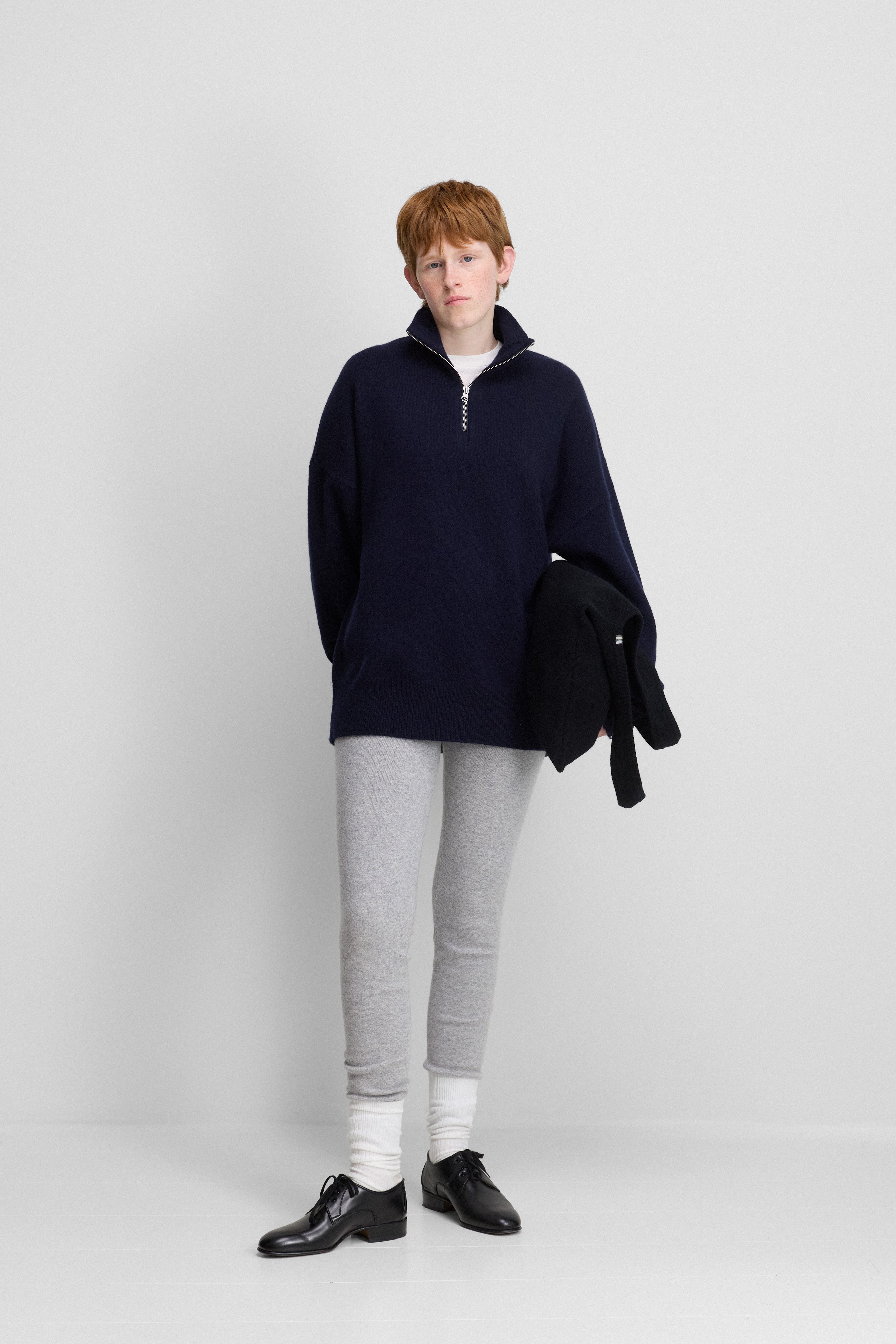 extreme cashmere half-zip sweater unisex – 235 hike