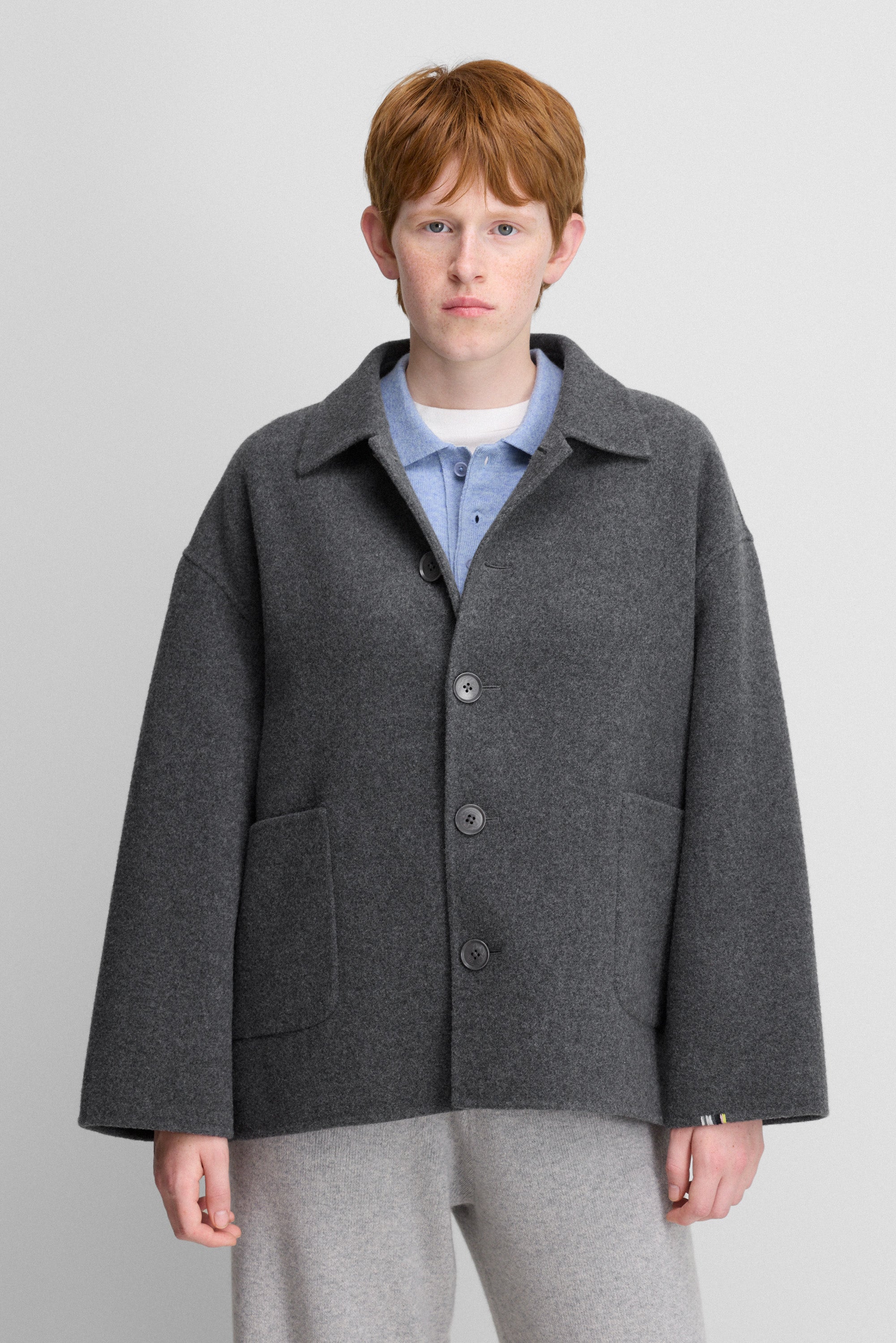 【日本入手困難】EGG OVERSHIRT IN DOUBLE FACE CASHMERE extreme cashmere double-face jacket – n427 maker