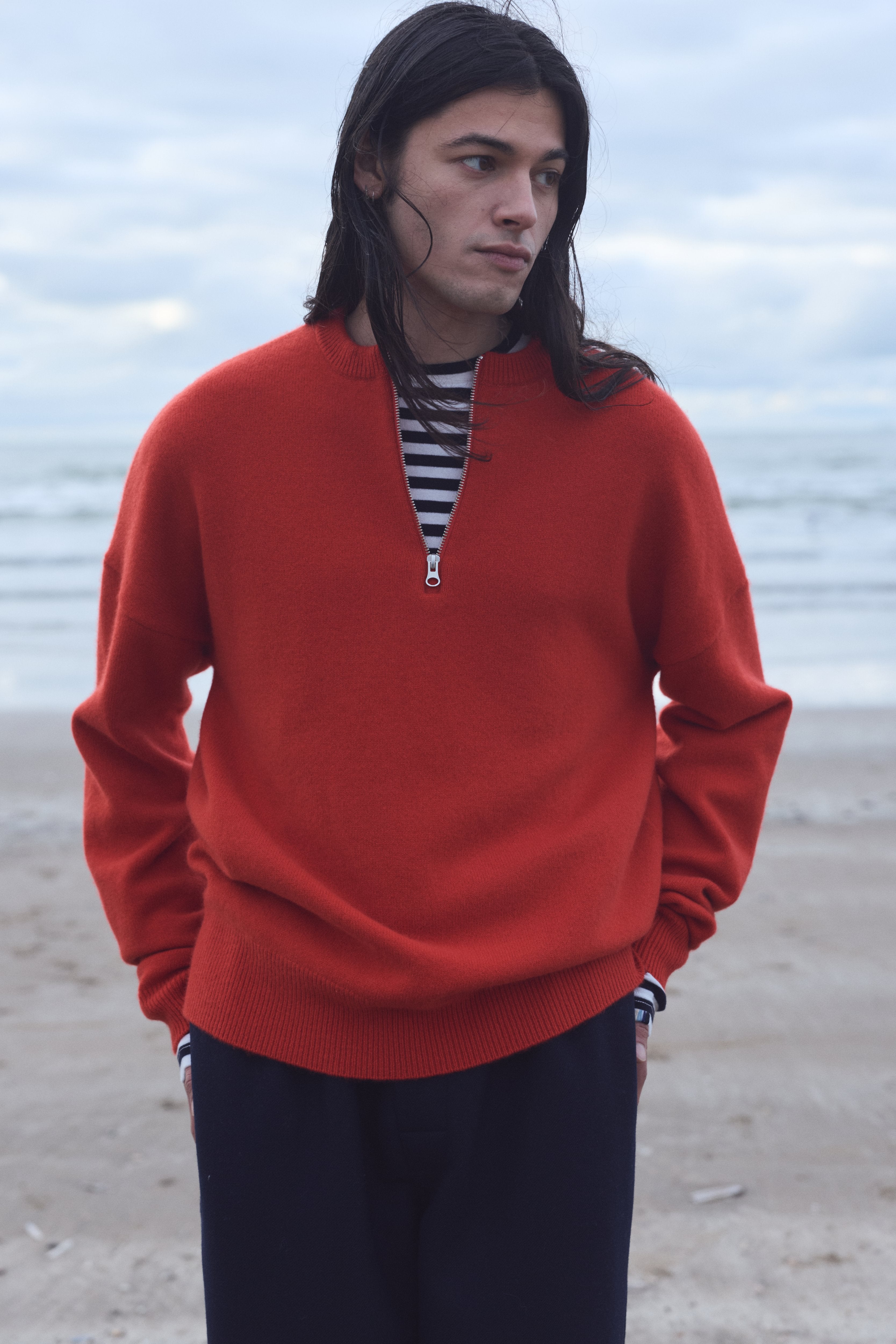 extreme cashmere cashmere half-zip sweater 496 like – extreme