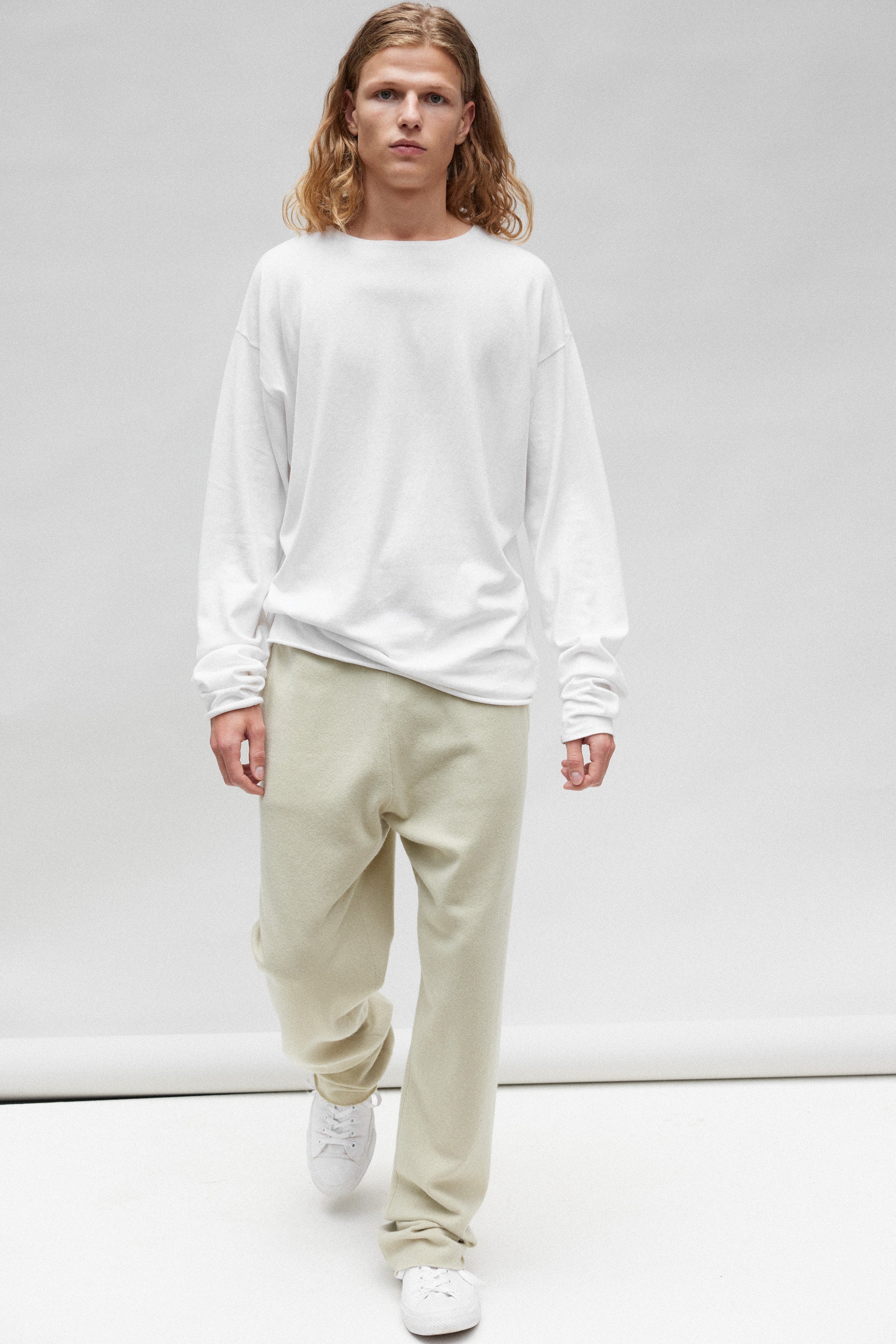extreme cashmere cotton long-sleeve top – 347 aries