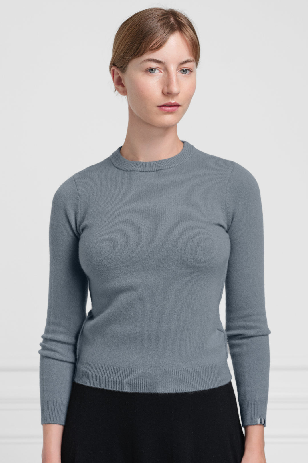 extreme cashmere fitted crew sweater cropped n°98 kid