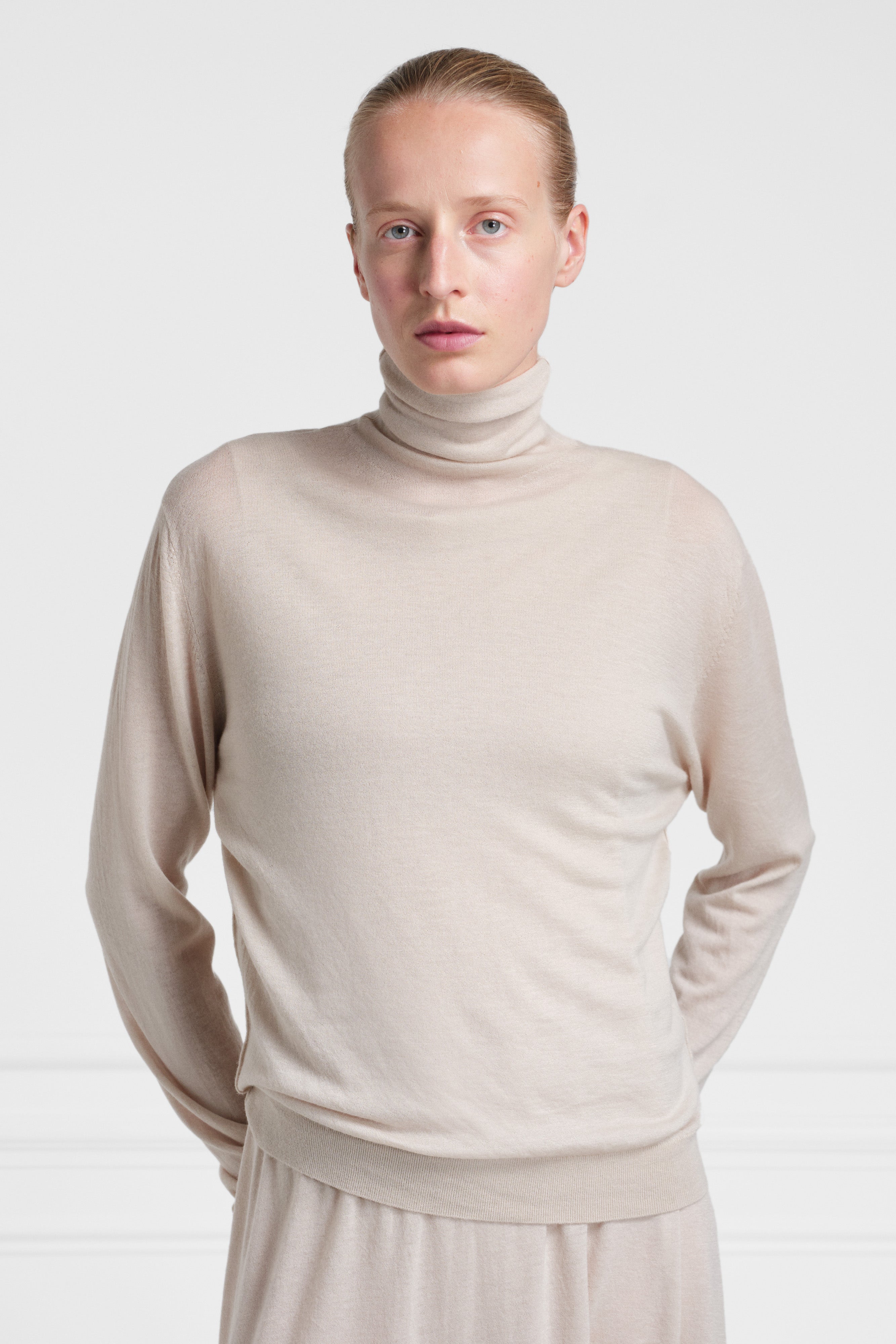 Sheer cashmere sweater deals