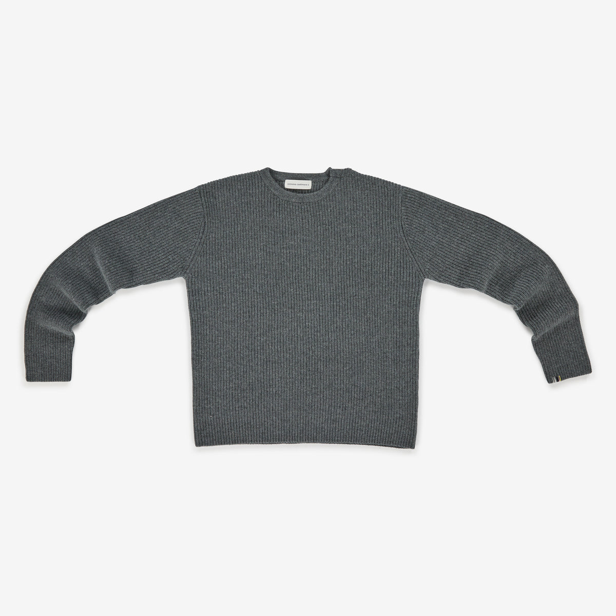 extreme cashmere crew sweater ribbed pure – 356 you – extreme 