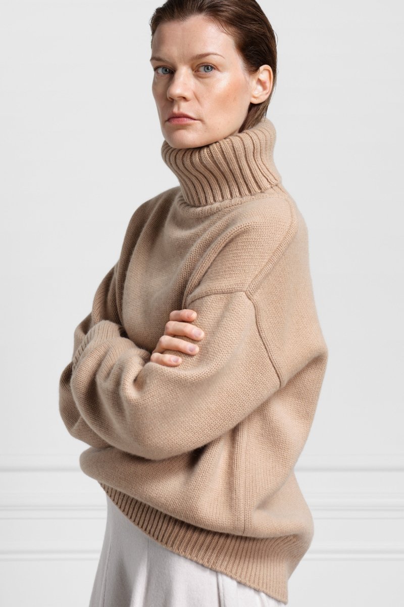 extreme cashmere 100% turtleneck sweater n°20 oversize xtra