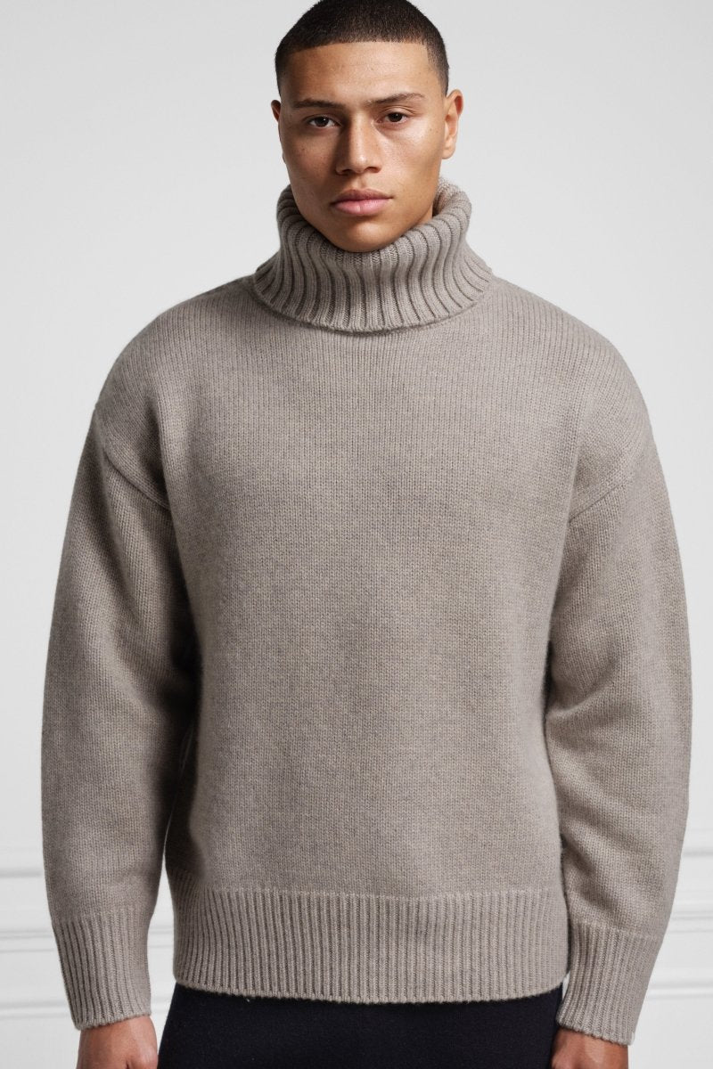 extreme cashmere 100% turtleneck sweater n°20 oversize xtra