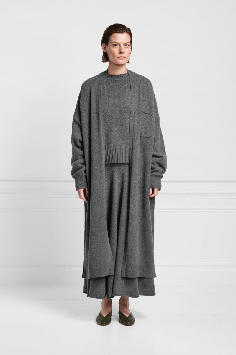 Strickjacke Kaschmir Long Strickmantel Damen Lange Kaschmir