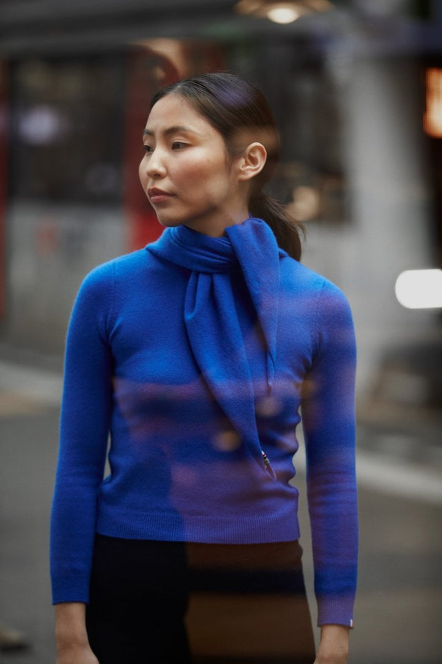 Spray Cashmere Crewneck Top